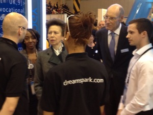 Princess Anne visits our stand